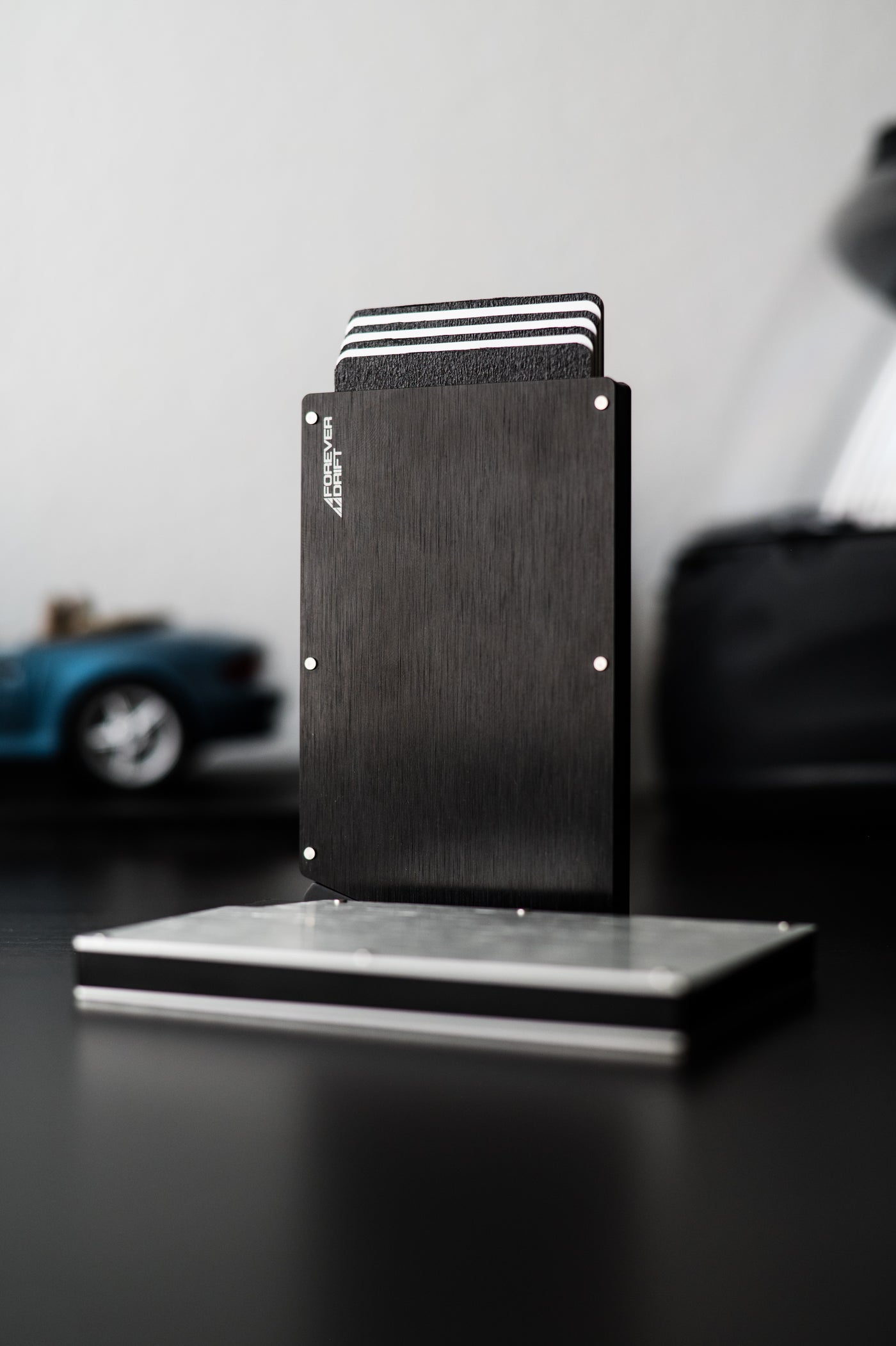 Forever Drift Pop up Card Holder Slim Minimalist Metal RFID Blocking Wallet for Men or Women